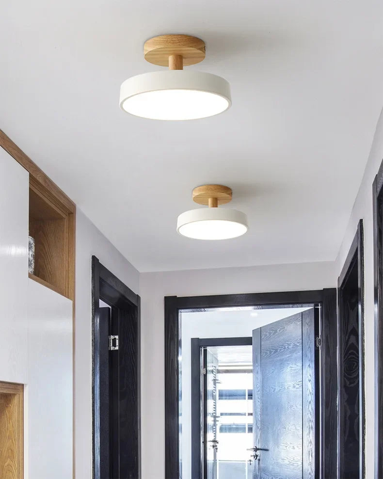 Nordic Macaron Ceiling Lamp Iron  Lamps for Living Room LED Lights for Room White/Green Furniture Luminaire Ceiling Lighting