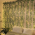 String Lights Artificial Vine Fairy Lights Battery Powered Christmas Tree Garland Light Flower Gr...