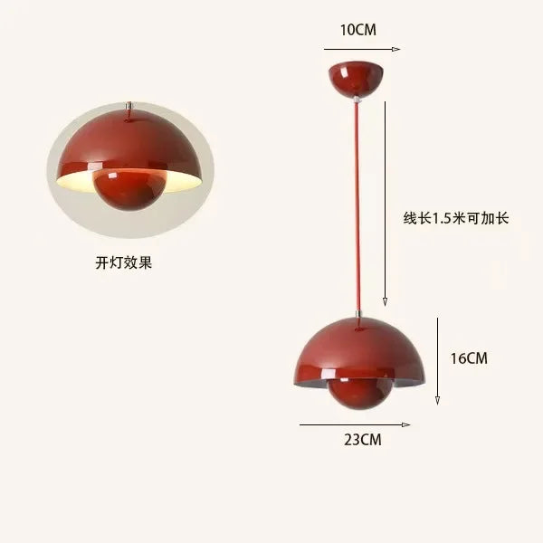 23cm Creative Chandelier Bedroom Study Restaurant Pendant Lights Decorative Lamp Multi-color Optional Modern Bud Indo...