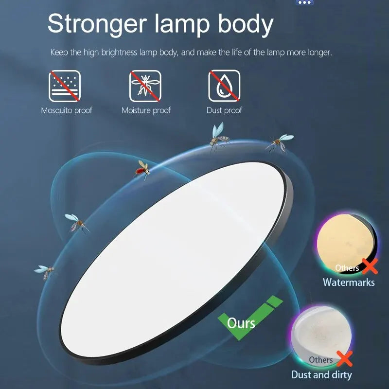 Smart Led Ceiling Lamp 36W 50W Dimmable Modern Led Ceiling Lights With APP Remote Control For Bed...