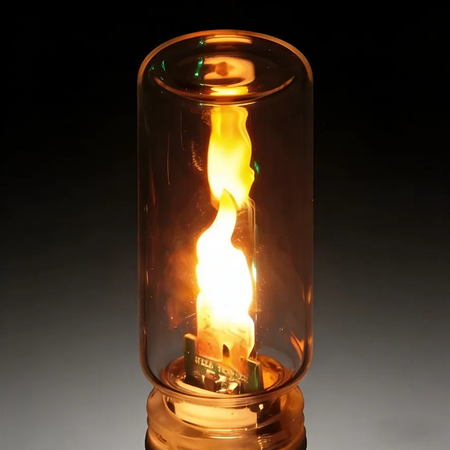 DC 5V USB LED Flame Type Night Light Clear Glass/Frosted Glass Flickering Candle Touch Control DI...