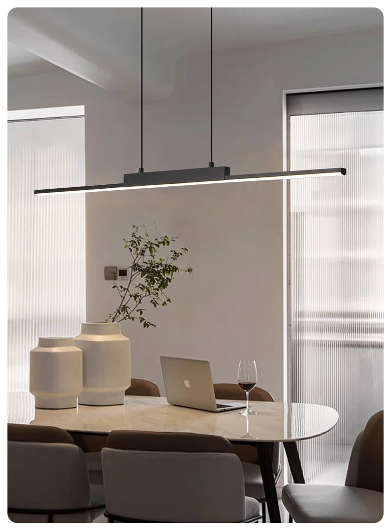 Pendant Lights Modern Simple Dining Room Lights For Kitchen Long Chandelier Living Room Pendant Lamp Home Decoration Lighting