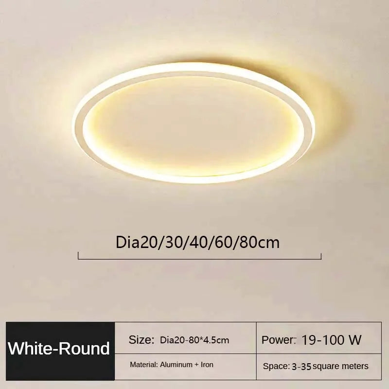 LED Modern Ceiling Light, Living Room, Bedroom, Hallway, Balcony, Circular Light, Pendant Lamp, Indoor Ceiling Lighti...