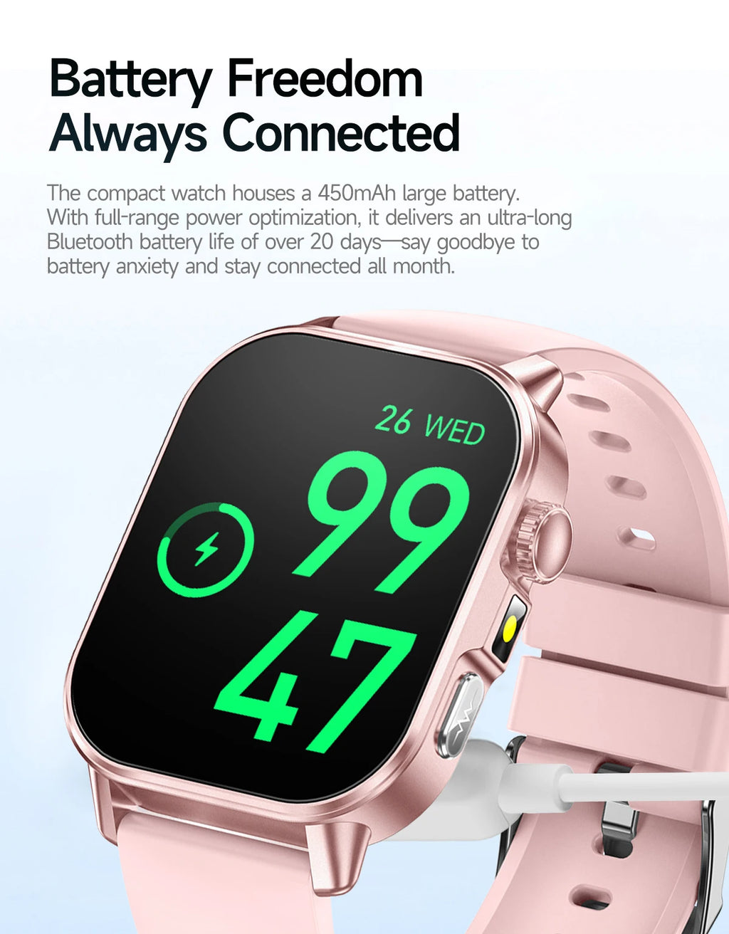 New Professional Health Watch Blood Pressure 2.01"AMOLED Screen Uric Acid Blood Lipids Flashlight Care Smart Watches for Women