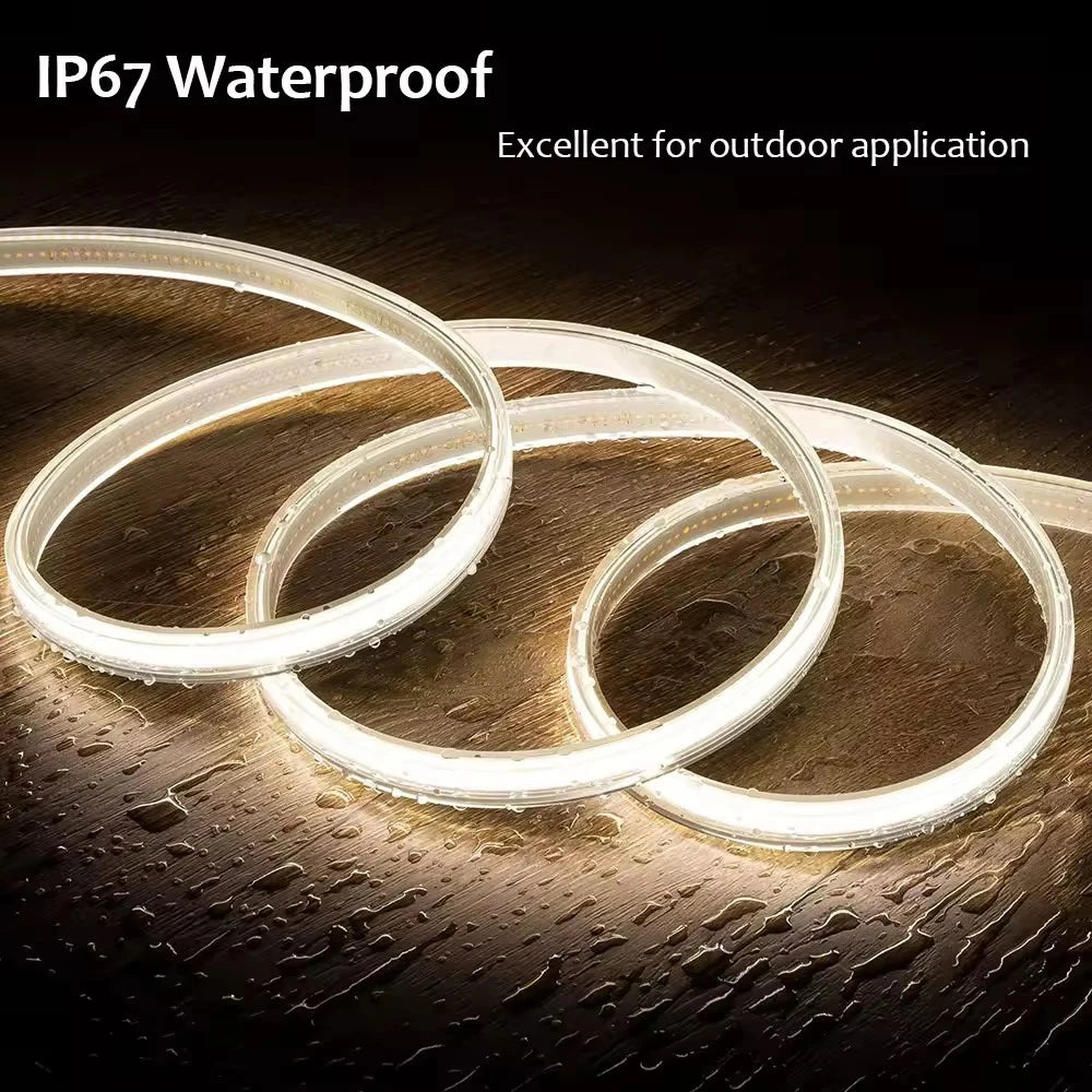 1M-30M COB LED Strip Light Super Bright Led Strip Lights Outdoor Lamp Waterproof Flexible Ri...