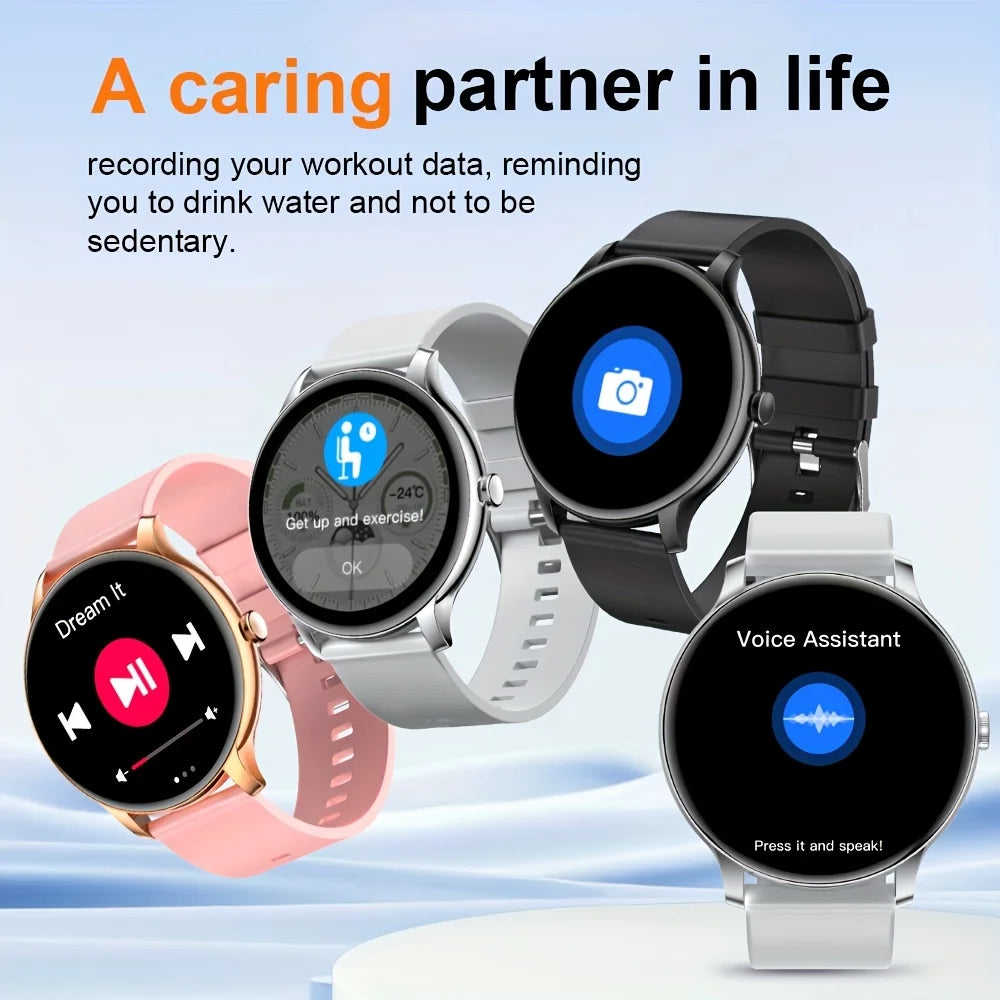 LXASFIT 2025 New Smart Watch Heart Rate Sleep Health Monitor Bluetooth Talk Ladies Sport Smart Watch for Android IOS