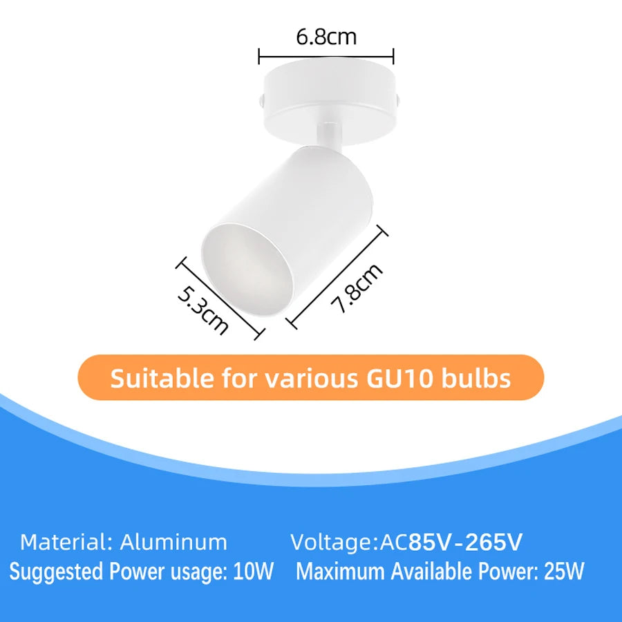 LED Shop Ceiling Spot Lamp Chandelier Bedroom Vestibule GU10 Bulb Replacement Led Spot for Corridor Home Decor Lights...