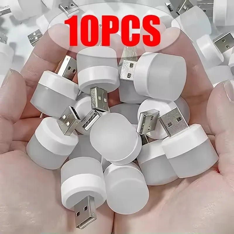 Mini USB Night Light Warm White Eye Protection Book Reading Light USB Plug Computer Mobile Power ...