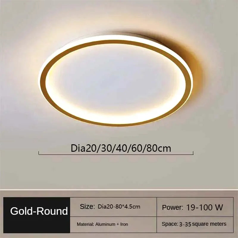 LED Modern Ceiling Light, Living Room, Bedroom, Hallway, Balcony, Circular Light, Pendant Lamp, Indoor Ceiling Lighti...