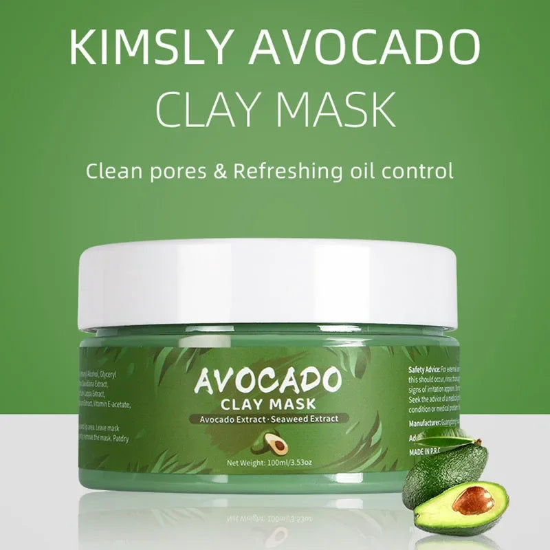 Turmeric Green Tea Rose Avocado Facial Mask Clay Mud Masks Moisturizing Removal Blackhead Whitening Face Mask Mud Ski...