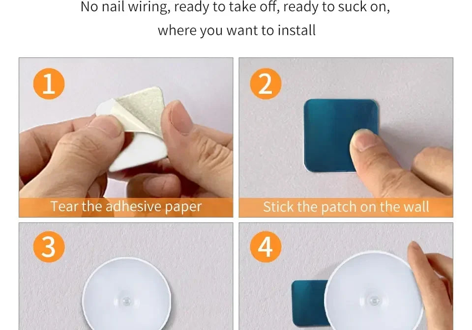 LED Motion Sensor Light Night Light USB Rechargeable Night Lamp for Kitchen Cabinet Wardrobe Lamp...