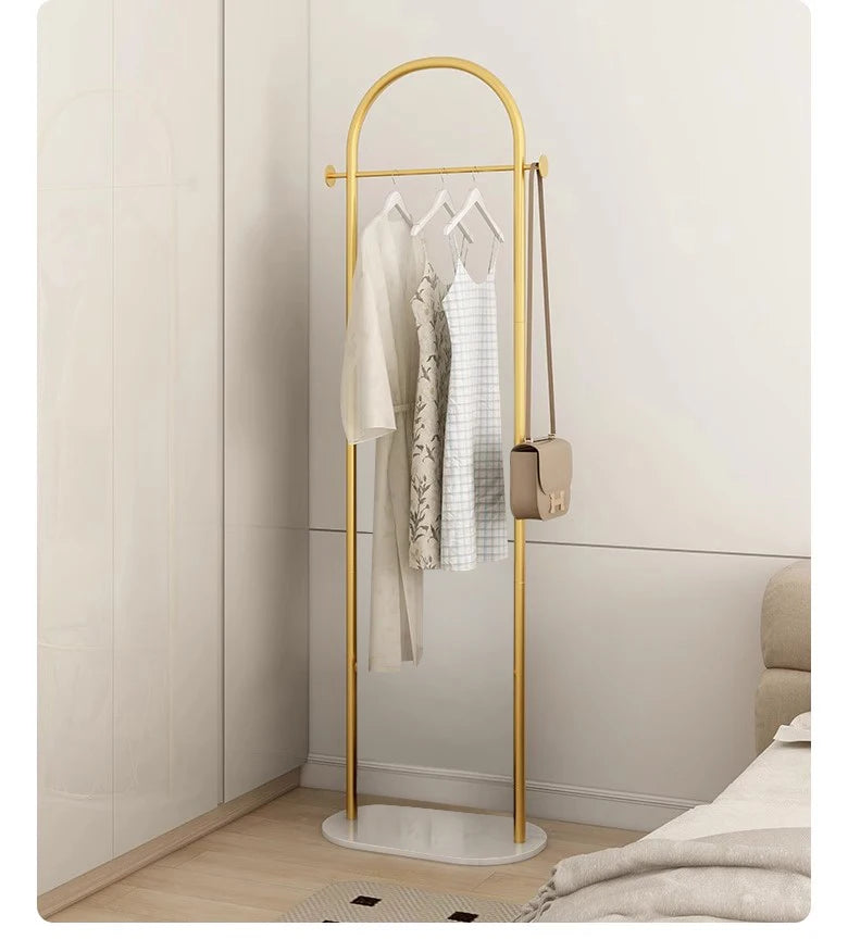 Floor-Standing Clothes Rack for Bedroom, Space-Saving Modern Minimalist Home Use Clothes Rack for Living Room, Indoor Coat Rack