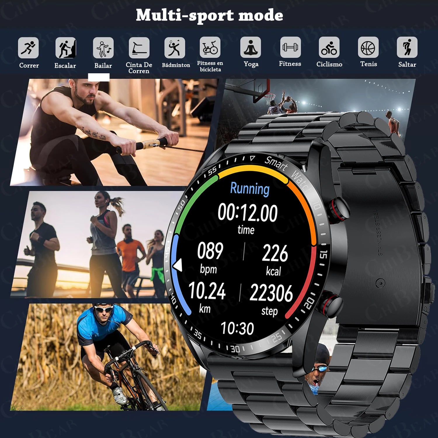 2026 New Bluetooth Call Smart Watch Men 360*360 HD Display Heart Rate Fitness Tracker ECG+PPG Business Smartwatches