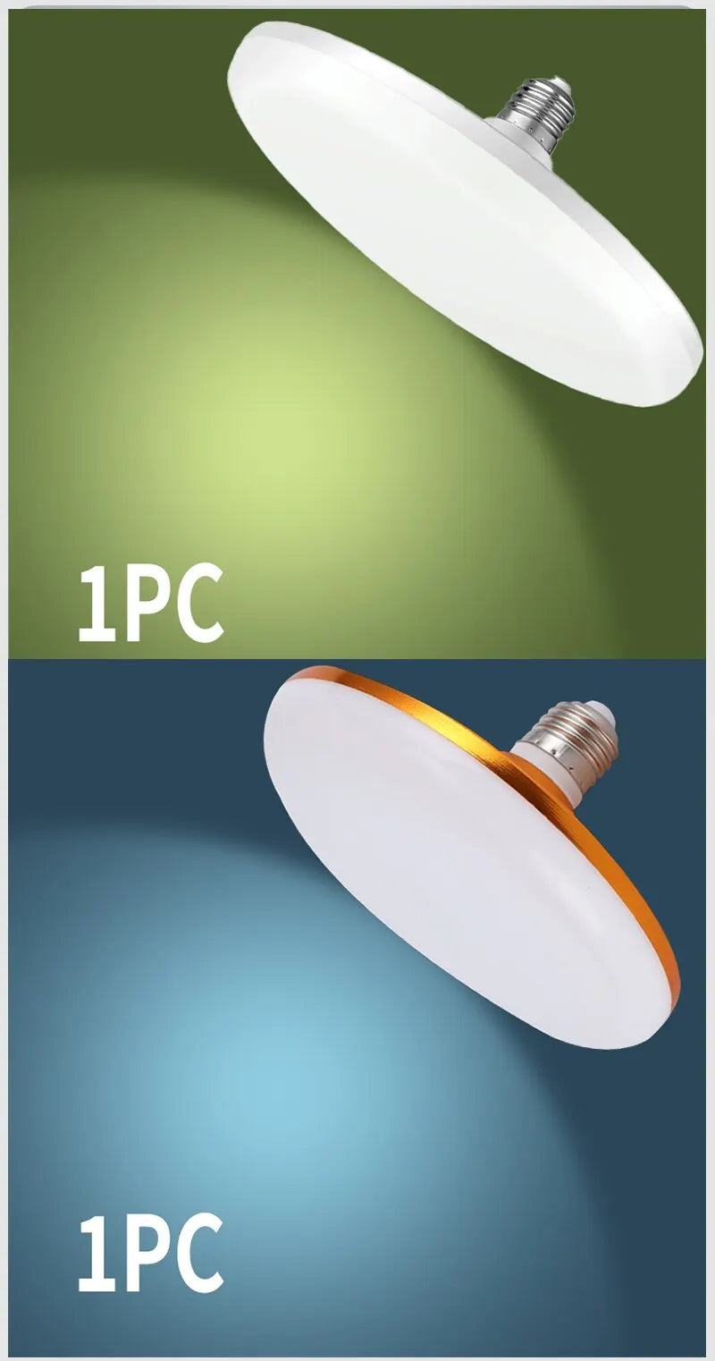 Flying Saucer Light E27 220v 15W LED Bulb Base Household Energy Saving Lamp Indoor Lighting Ceili...