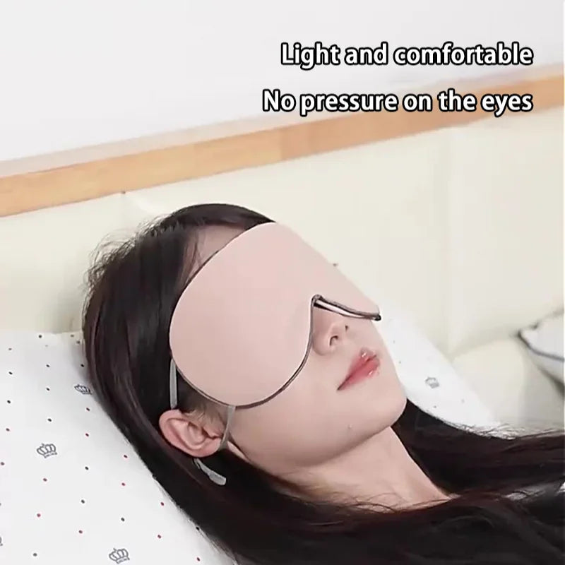 New Sleeping Eye Mask Korean Style Ice Silk Warm And Cool Dual Use Adjustable Travel Light Blocking Breathable Eye Mask 2026