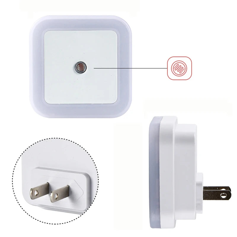 Wireless LED Night Light Sensor Lighting Mini EU/US Plug Night Lights For Children Room Bedroom L...