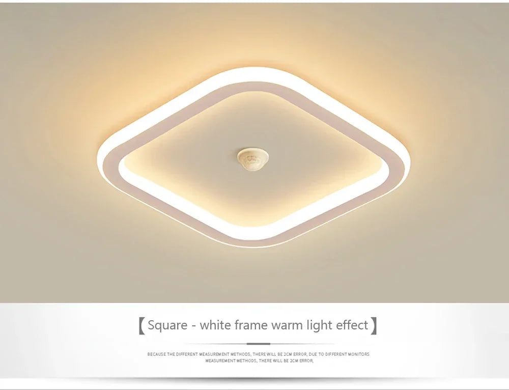Modern LED Ceiling Light Chandelier Smart Ceiling Lamp with Motion Sensor for Stair Corridor Hallway Entrance Lighting Fixture