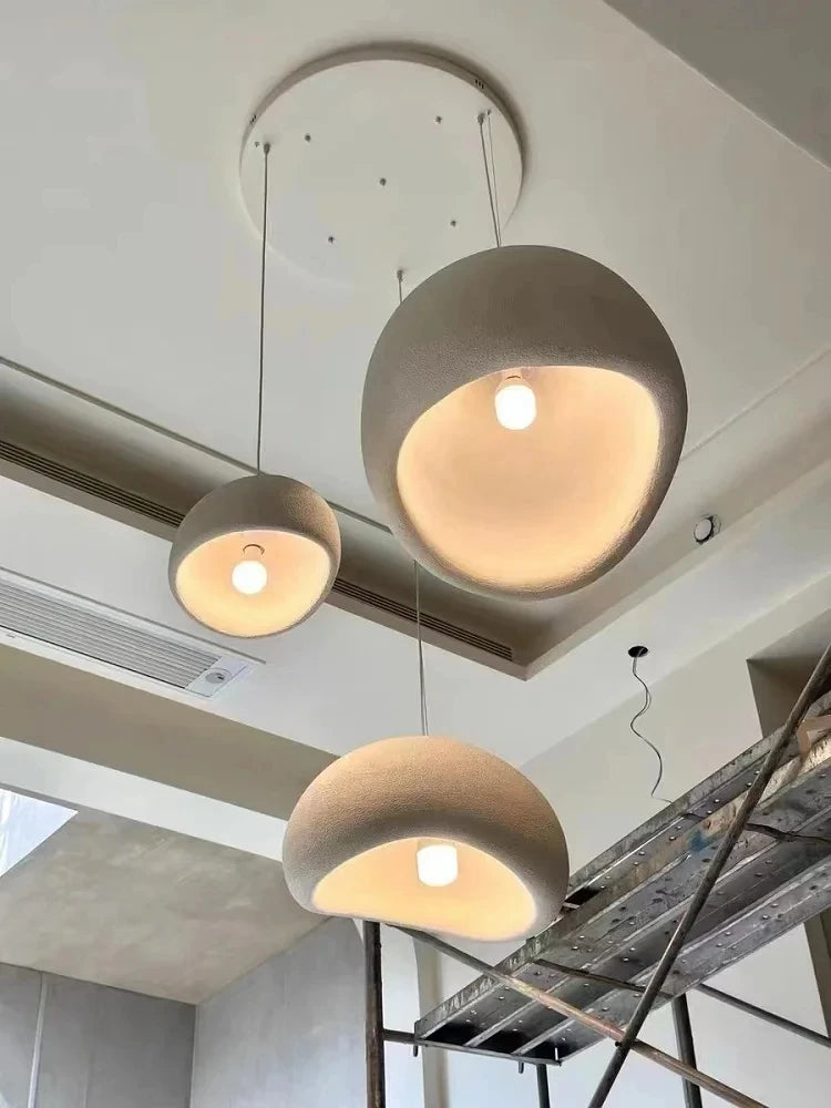 Japanese Wabi Sabi LED Ceiling Chandelier Nordic Modern Dining Bar Table Pendant Light Loft Living Room Decoration Hanging Lamp