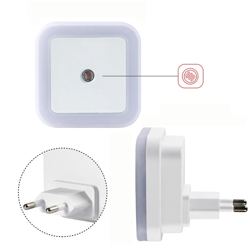 Wireless LED Night Light Sensor Lighting Mini EU/US Plug Night Lights For Children Room Bedroom L...