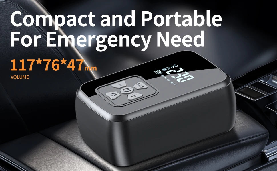 Portable Car Air Pump Electric Tire Inflator Pump Tool Intelligent Digital Display Tire Gases Machines Motorcycle Air Compressor