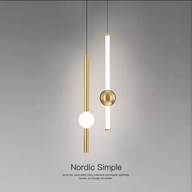 Bedside Pendant Lights for Bedroom Nordic 4 Ball Pendant Lamp for TV Background Kitchen Island Restaurant Dinning Room LED Light