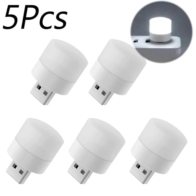 Mini USB Night Light Warm White Eye Protection Book Reading Light USB Plug Computer Mobile Power ...