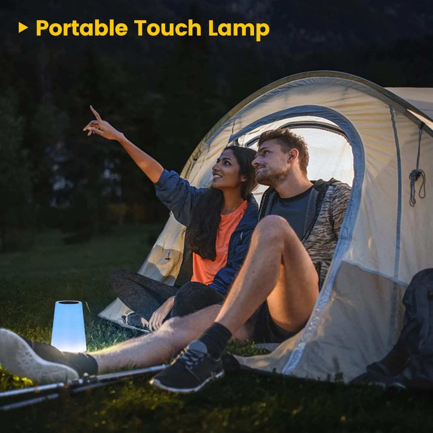 Table Lamp Bedside Lamp For Bedroom 13 Color Changing Touch Night Light RGB Remote Dimmable USB R...