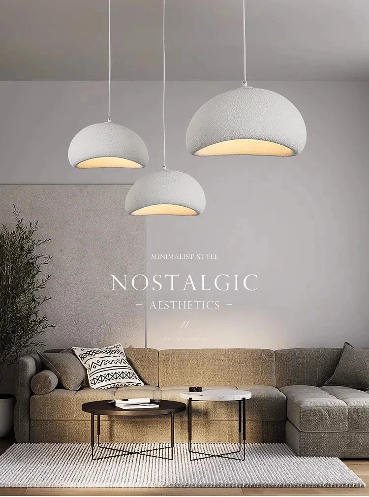 Japanese Wabi Sabi LED Ceiling Chandelier Nordic Modern Dining Bar Table Pendant Light Loft Living Room Decoration Hanging Lamp