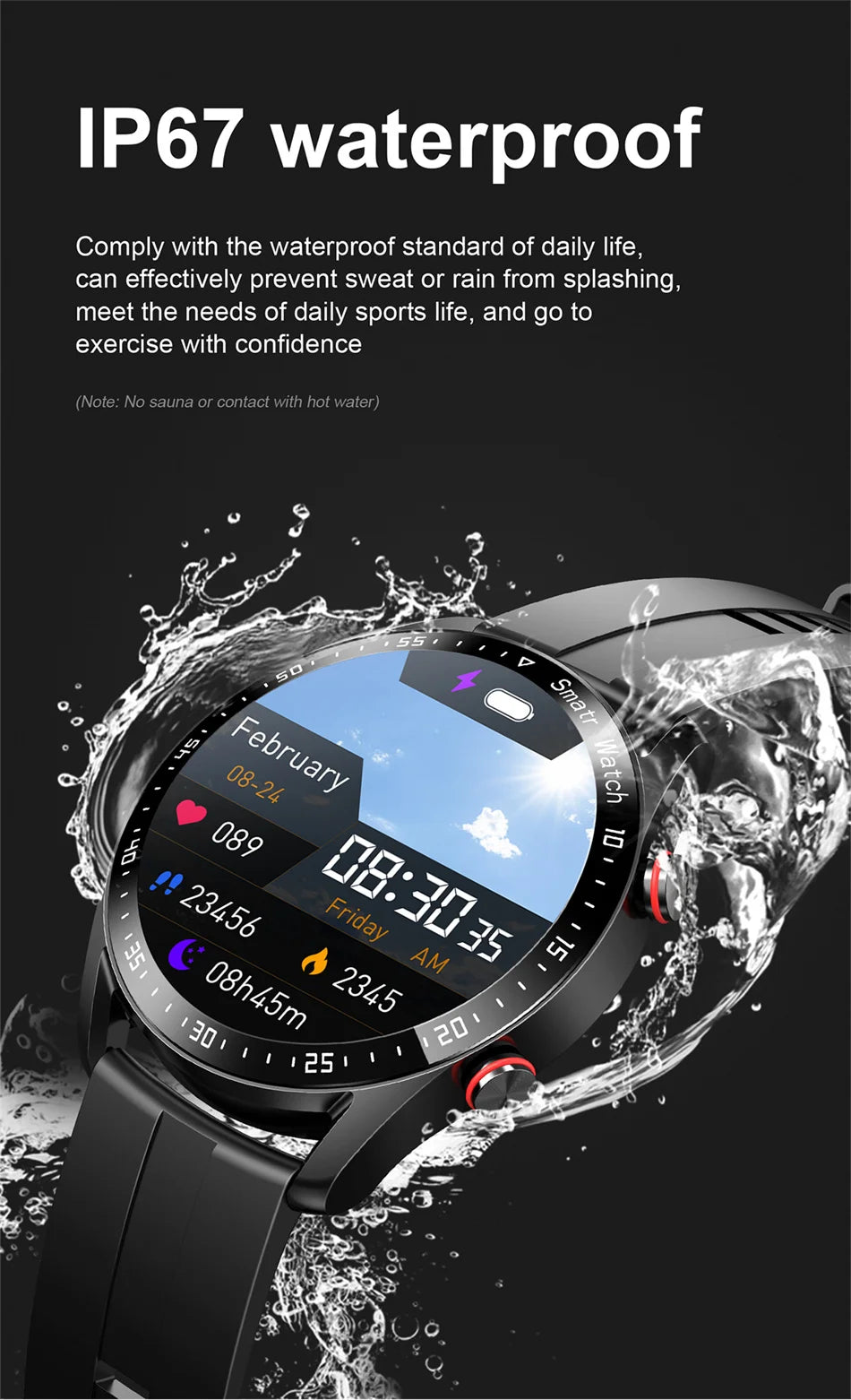 2026 New Bluetooth Call Smart Watch Men 360*360 HD Display Heart Rate Fitness Tracker ECG+PPG Business Smartwatches