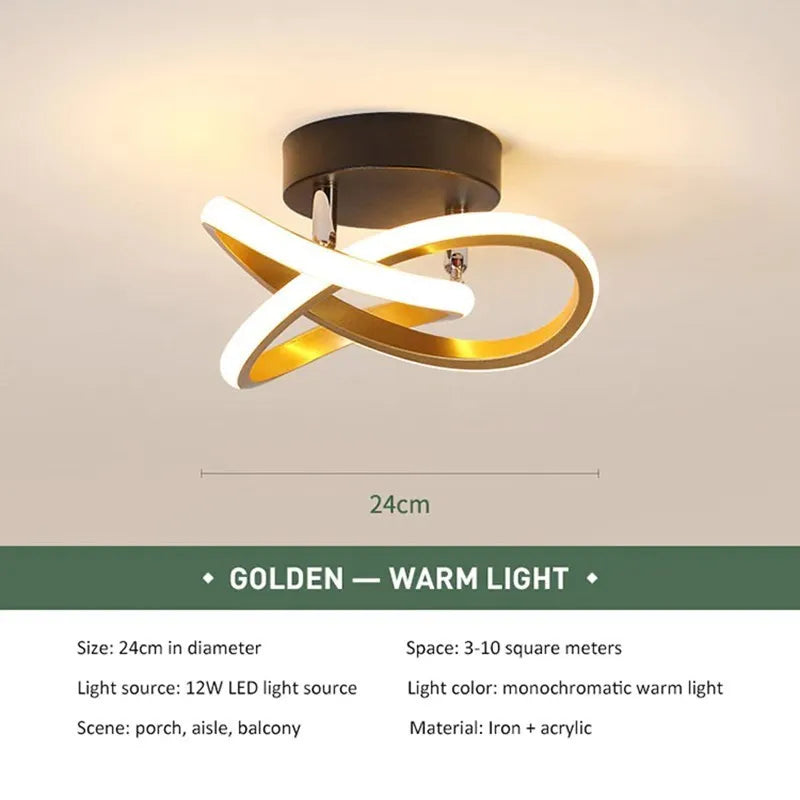 LED Strip Aisle Ceiling Lights Modern Minimalist Living Room Lamps For Balcony Entrance Staircase Home Decor Fixtures...