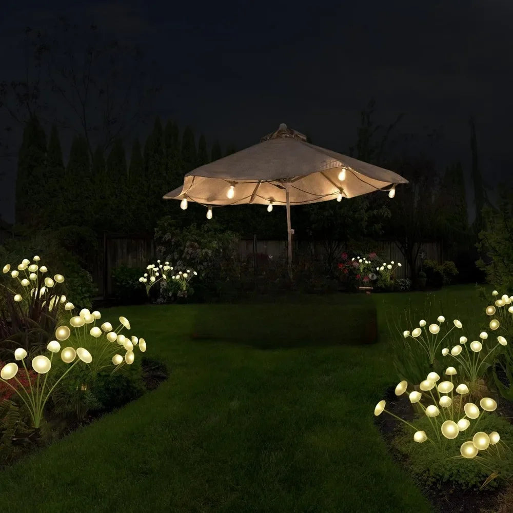 Solar Garden Lights Dual Mode LED Solar Mushroom Lights Waterproof Decor Yard Patio Pathway Jelly...