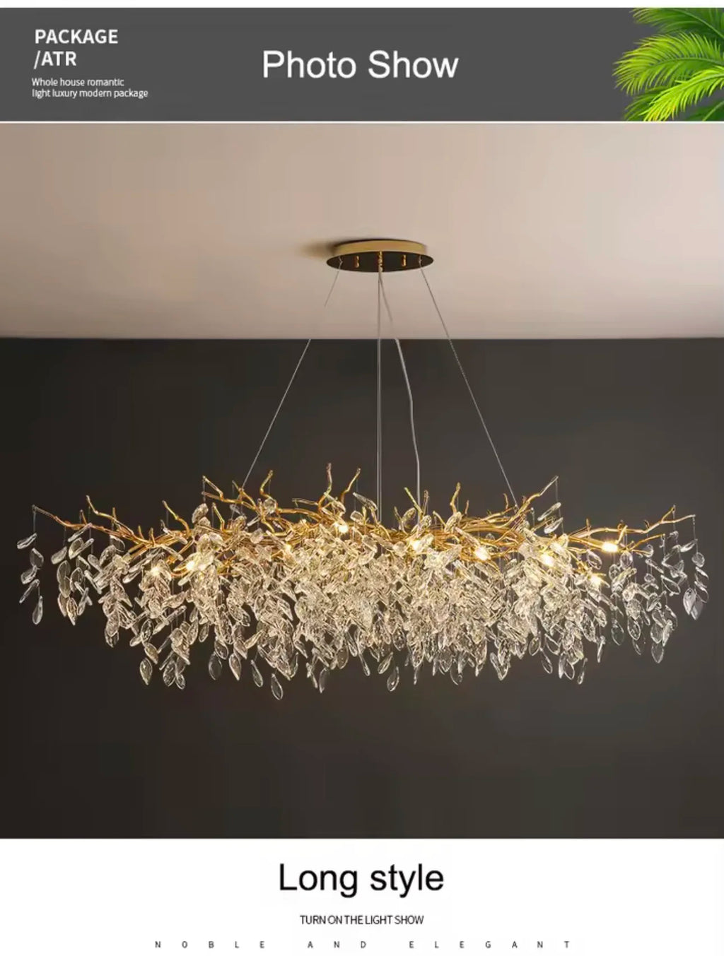 Luxury Gold Crystal LED Chandeliers Living Dining Room Bedroom Lighting Lustre Ceiling Pendant Lamps Indoor Villa Lights Fixture