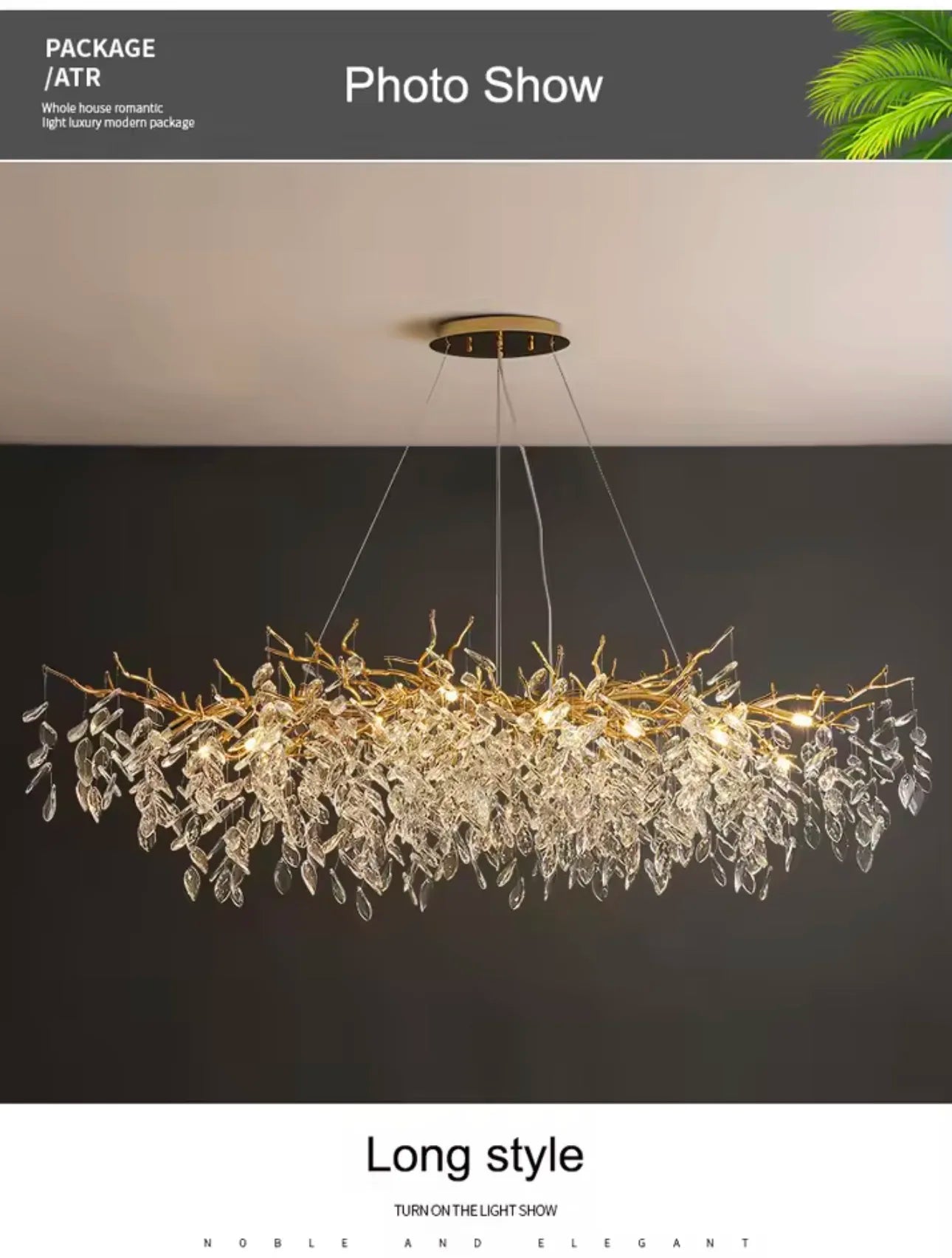 Luxury Gold Crystal LED Chandeliers Living Dining Room Bedroom Lighting Lustre Ceiling Pendant Lamps Indoor Villa Lights Fixture