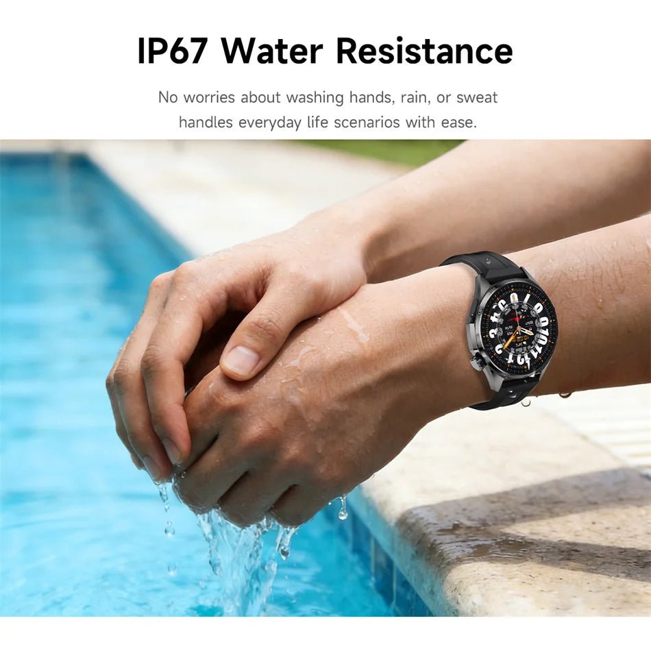 2026 New Bluetooth Call Smart Watch Men 1.53-inch AMOLED HD Screen Sports IP68 Waterproof Heart Rate Smartwatch Watch 6 Pro