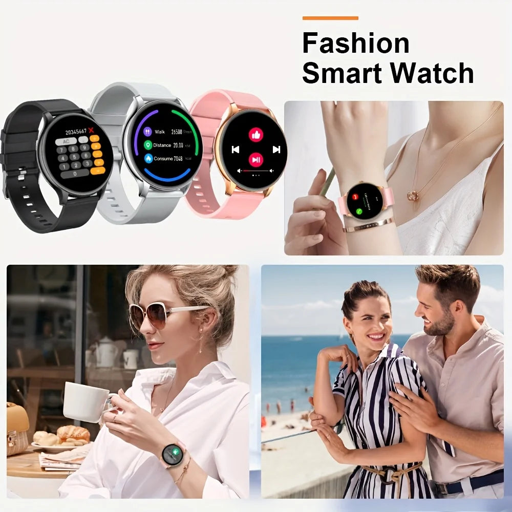 LXASFIT 2025 New Smart Watch Heart Rate Sleep Health Monitor Bluetooth Talk Ladies Sport Smart Watch for Android IOS
