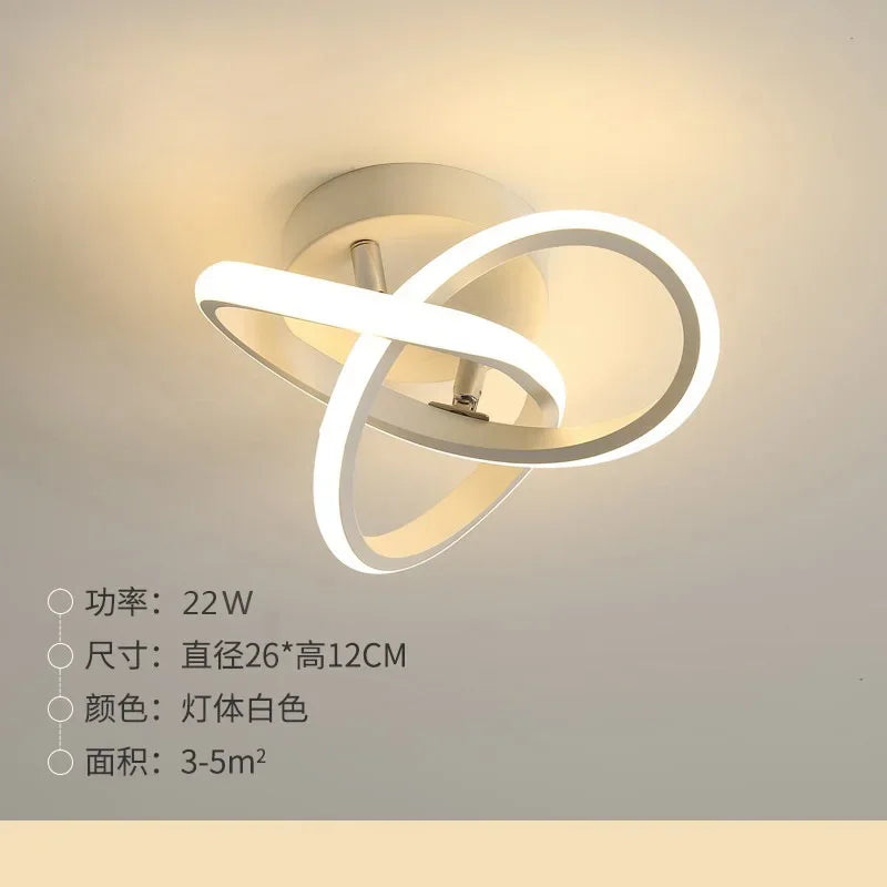 Modern LED Ceiling Light Minimalist Balcony Aisle Lamp Home Corridor Porch Channel Ceiling Lamp Nordic Ins Wind Cloak...
