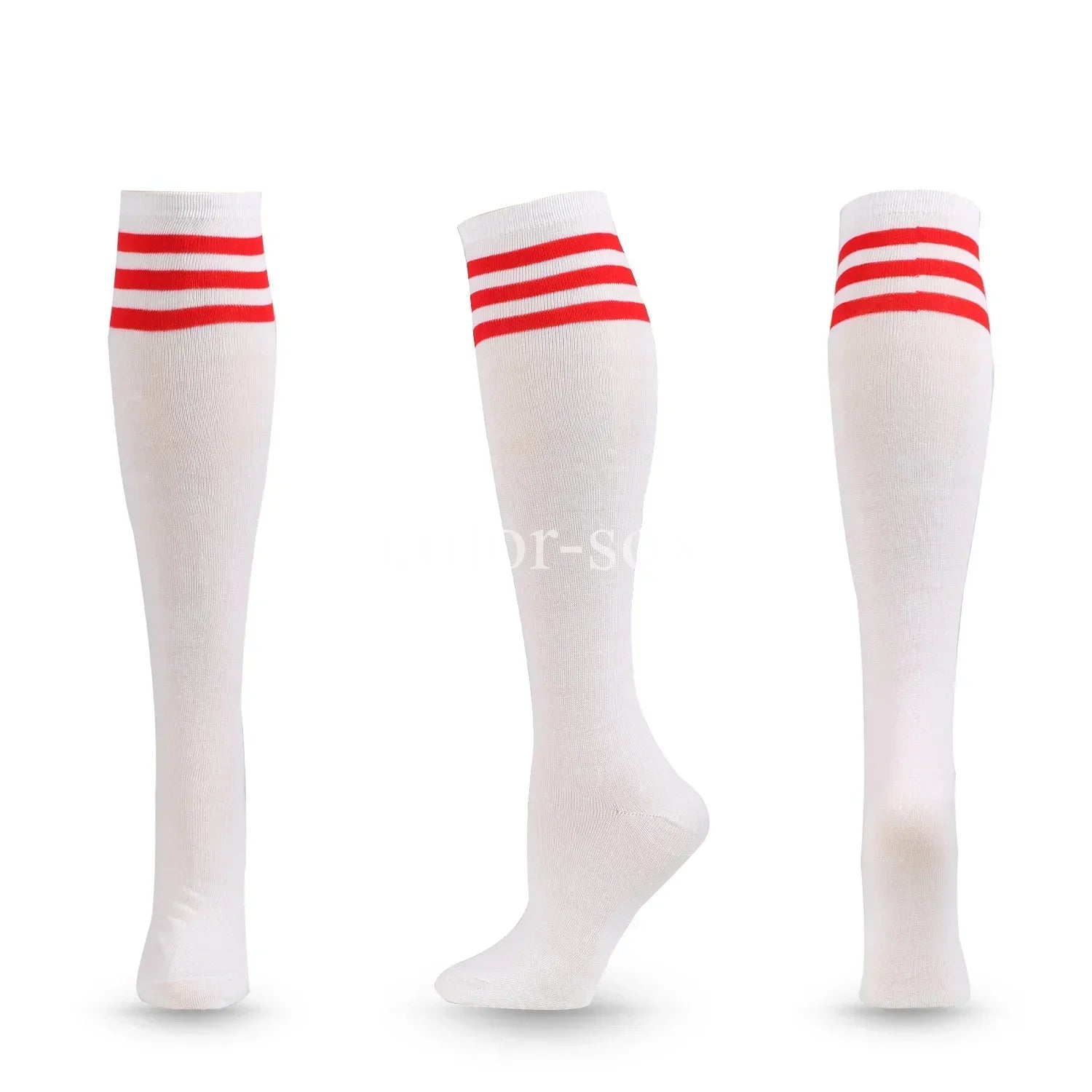 1 Pair Compression Socks Football Socks Non-slip Long Tube Knee High Stockings Socks Striped Soccer Socks Running Sports Socks