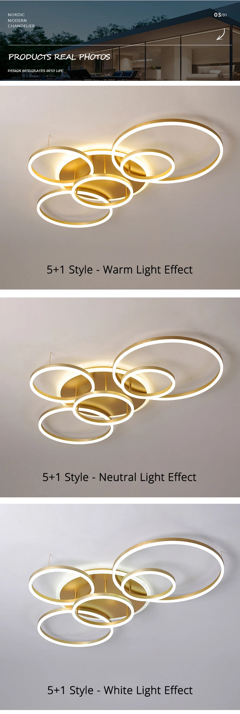 Gold White Modern LED Chandelier Lighting For Living Study Room Lights Indoor Lamps Parlor Foyer Lustres Chandeliers Luminaire