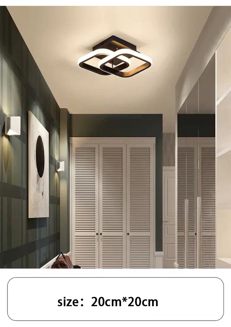 Household LED Chandelier Three Colors Lamp Modern Style Ceiling Lamp Bedroom Light Surface Installation 85-265V Dining Room Lamp