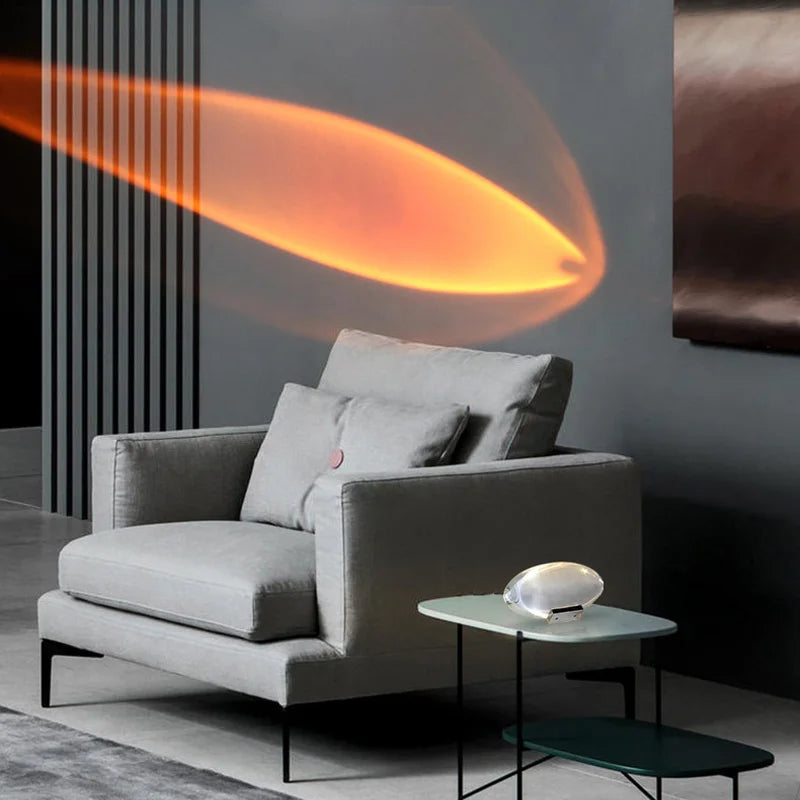 Italian Designer Table Lamp Led Crystal Eye Of The Sky Bedside Table Lamps For Living Bedroom Decor Light Night Projector Gift