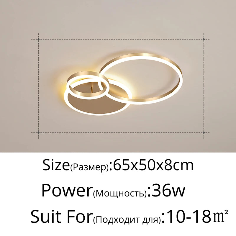 Gold White Modern LED Chandelier Lighting For Living Study Room Lights Indoor Lamps Parlor Foyer Lustres Chandeliers ...