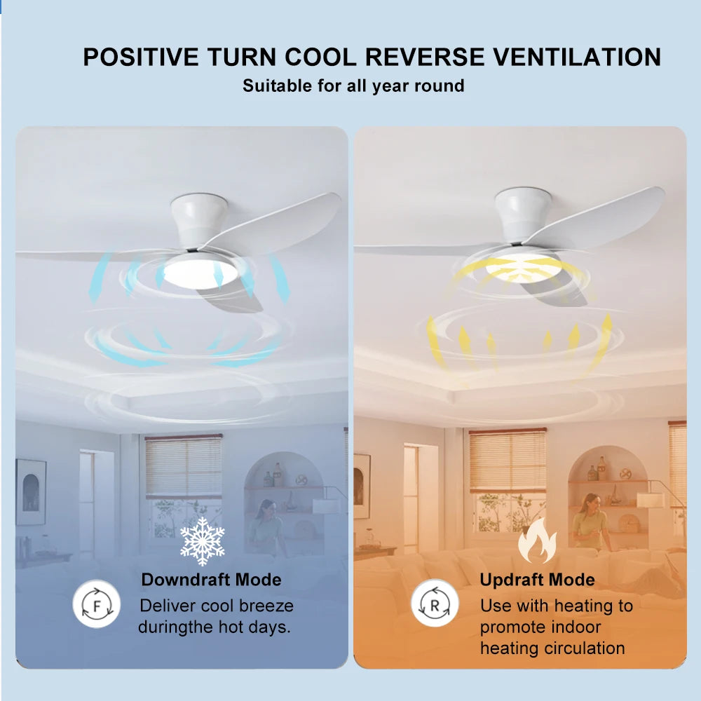 Bedroom fan light, ceiling fan light, high wind power ceiling, dining room, living room, househol...