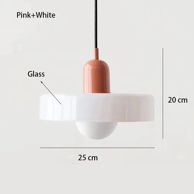 Nordic Retro E27 Colorful Ceiling Chandelier Orange Glass Pendant Lamp for Home Decor Dining Room Cafe Bar Counter Li...