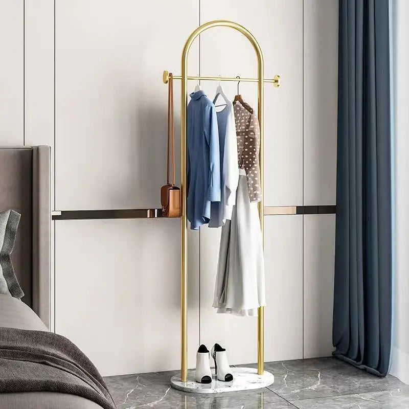 Floor-Standing Clothes Rack for Bedroom, Space-Saving Modern Minimalist Home Use Clothes Rack for Living Room, Indoor Coat Rack