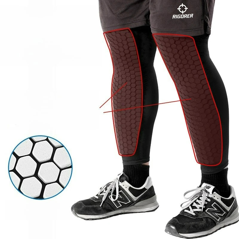 1 Pair Football Ski Shin Pads Honeycomb Shin Guards Soccer Adult Ski Boot Shin Protector Adult Breathable Pads For Athletes