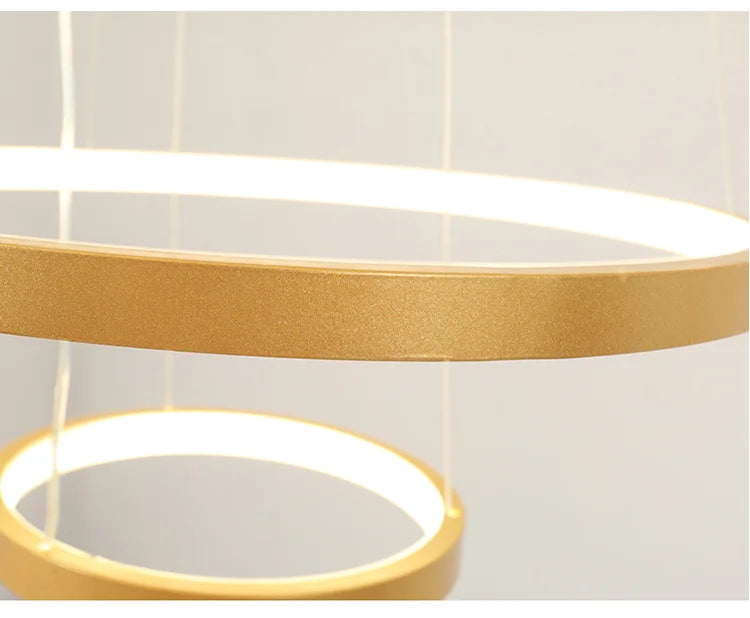 Modern led dining room chandeliers simple ringchandelier living bedroom Lights home indoorlighting decorative Pendant Lamps