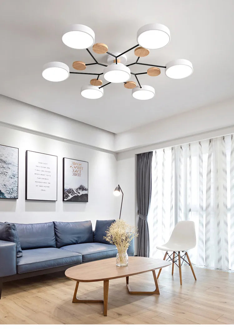 Modern Living Room Ceiling Chandelier Light Three Colors Changed led Ceiling Lights for Bedroom Dining Room 220v Ceiling Lamps