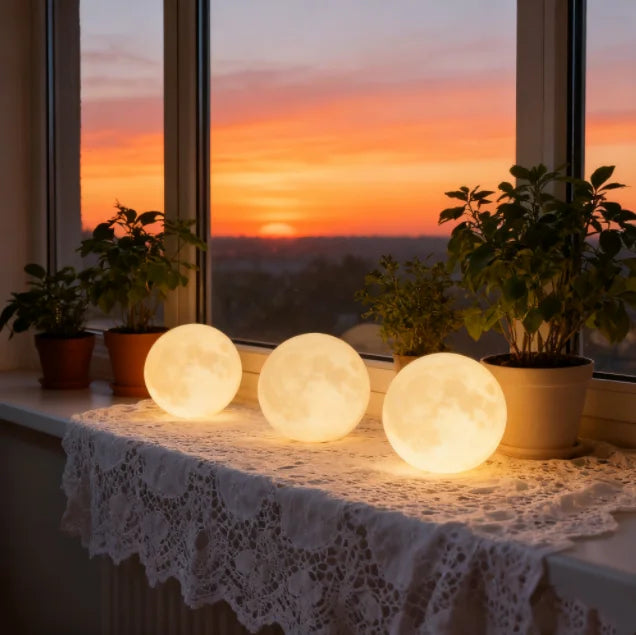 3D 8cm Wireless Moon Lamp Night Light Small Gift for All Occasions This 3D wireless moon lamp ser...