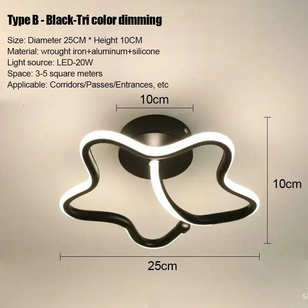LED Strip Aisle Ceiling Lights Modern Minimalist Living Room Lamps For Balcony Entrance Home Decor Fixtures various s...