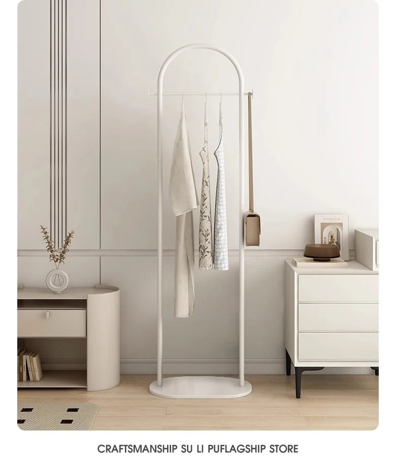Floor-Standing Clothes Rack for Bedroom, Space-Saving Modern Minimalist Home Use Clothes Rack for Living Room, Indoor Coat Rack